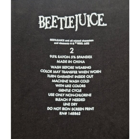 NWT Torrid 2 Warner Bros Beetlejuice Mini Super Soft Shirring Dress 2X 18 20 - Picture 8 of 10